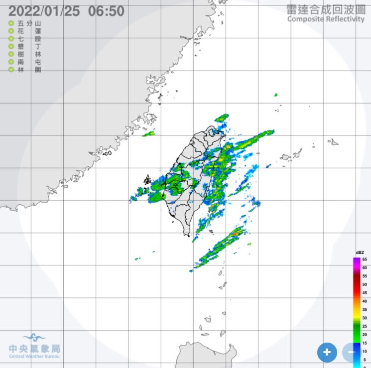 今日仍有水氣，還是有機會降雨。（圖／中央氣象局）