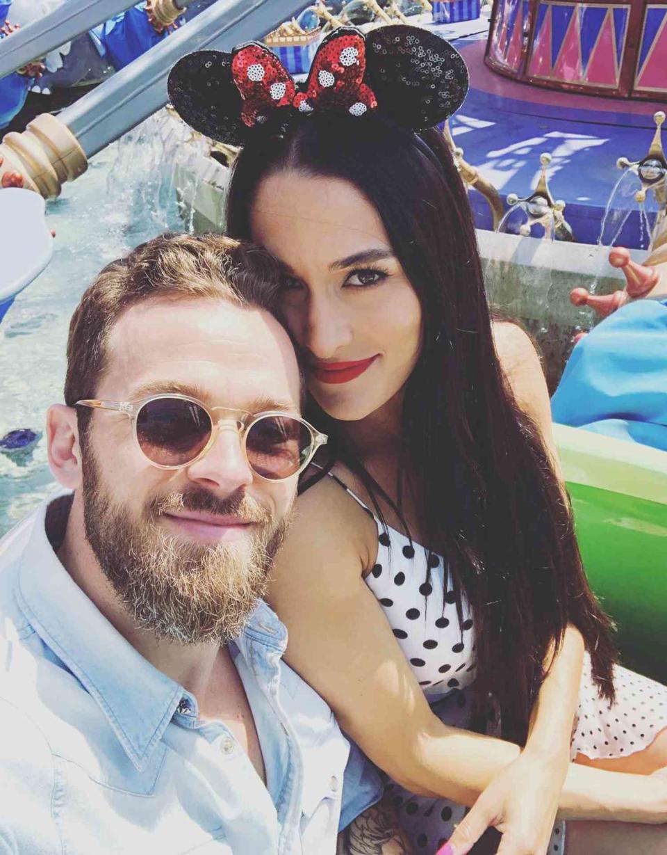 Nikki Bella and Artem Chigvintsev at Disneyland