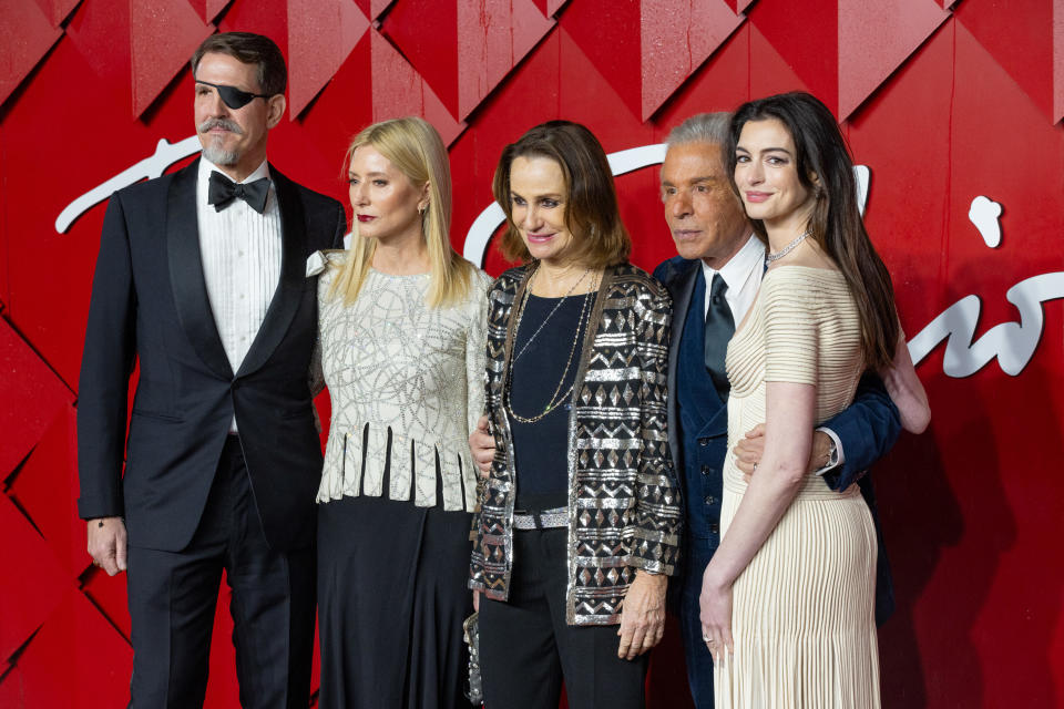 Pavlos from Greece, Marie from Greece - Chantal, Georgina Brandolini d'Adda, Giancarlo Giammetti and Anne Hathaway Fashion Awards 2023