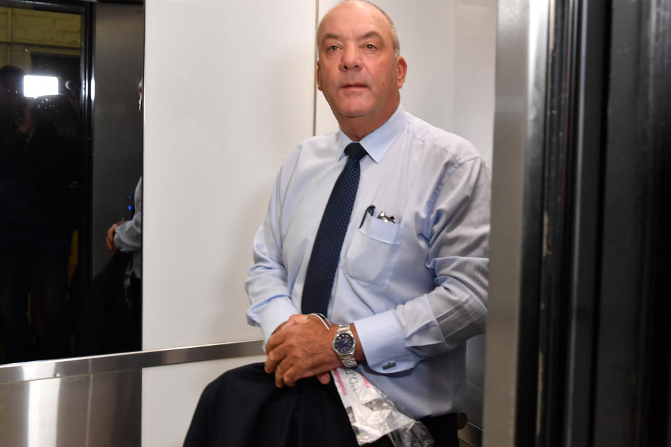 Daryl Maguire arrives at the Independent Commission Against Corruption (ICAC) hearing in Sydney, Friday, October 16, 2020. Source: AAP