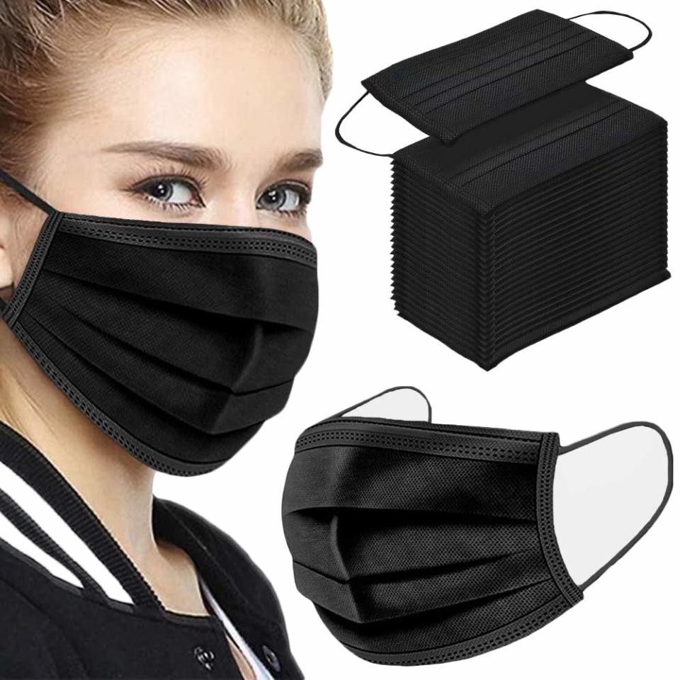 NNPCBT Black Disposable Face Mask