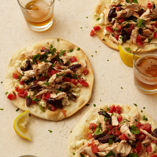 Chicken and Feta Tostadas