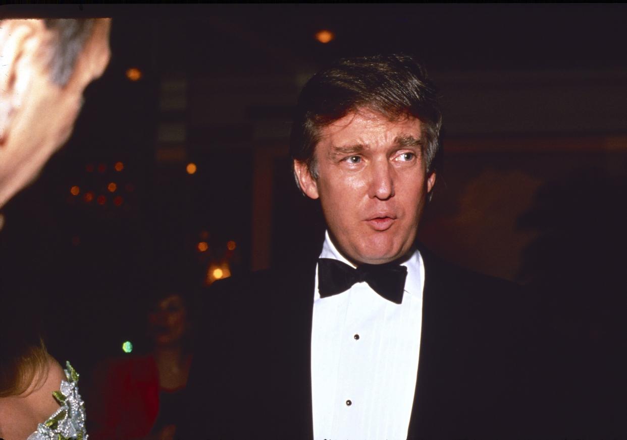 Donald Trump – not John Barron – in the 1980s (Rex)