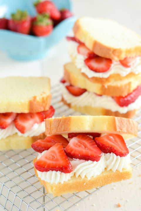 Strawberry Shortcake Sandwiches