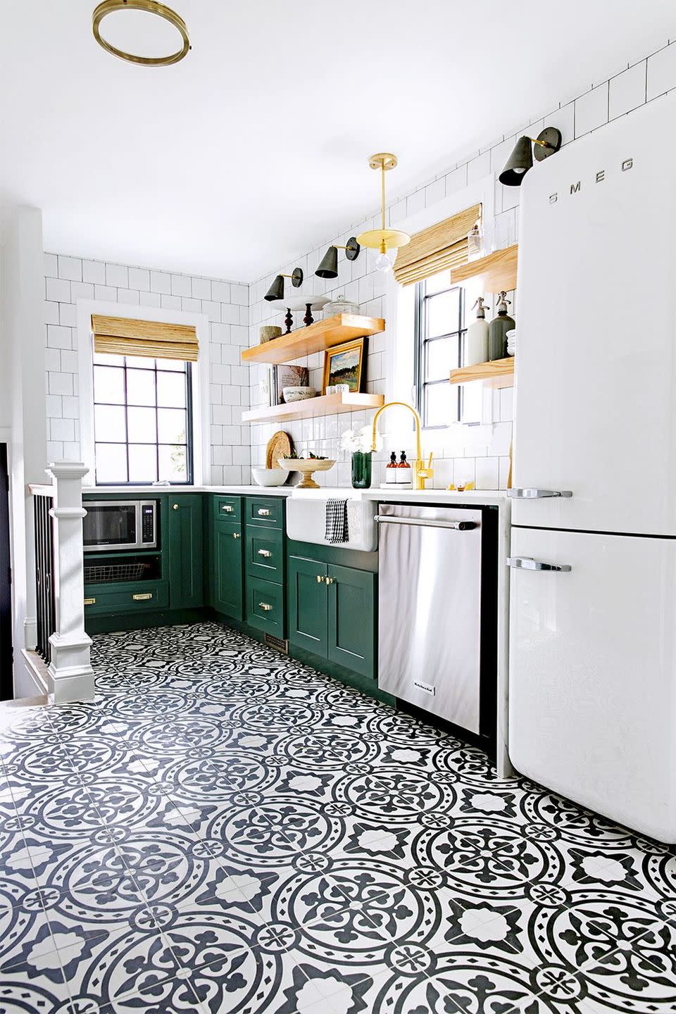 small kitchen ideas pattern and color