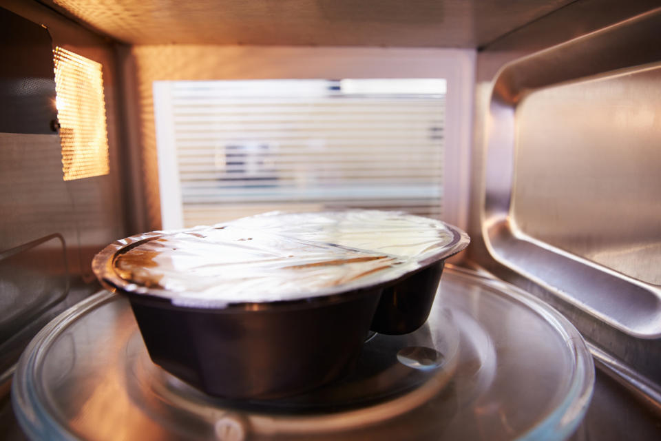 TV Dinner in the microwave