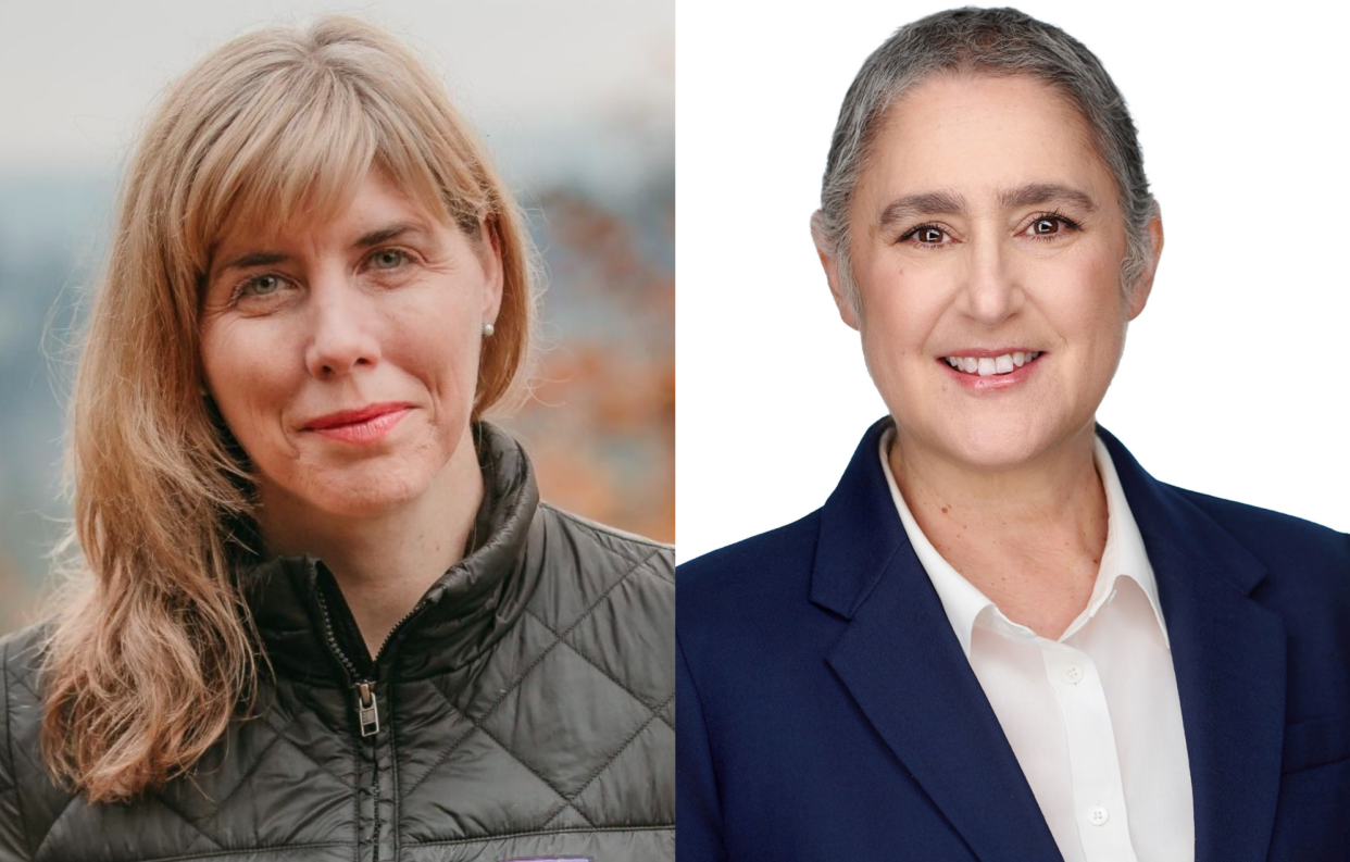 Running for the 2024 Democratic primary for Oregon Representative District 8 are community organizer and consultant Doyle Canning, left, and Pacific University administrator and Lane Community College Board of Education member Lisa Fragala.