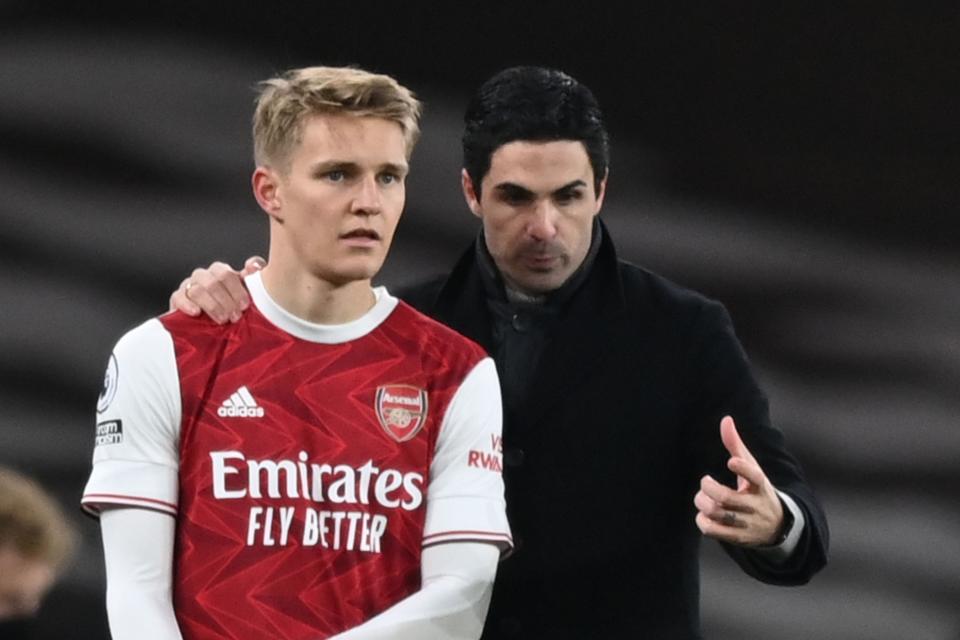 <p>Odegaard on Arteta: “He’s really intelligent, really smart”</p> (POOL/AFP via Getty Images)