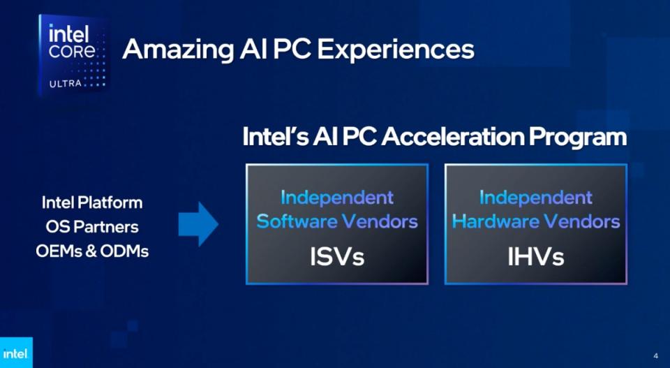 Intel宣布推動10億台AI PC發展目標後，將與華碩合作推出AI PC開發工具組、啟動AI PC加速計畫