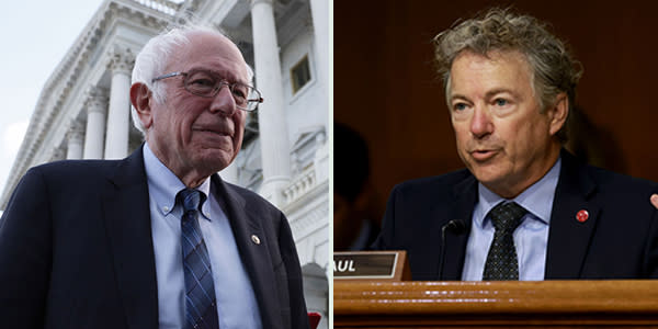 Sen. Bernie Sanders and Sen. Rand Paul (Getty Images)