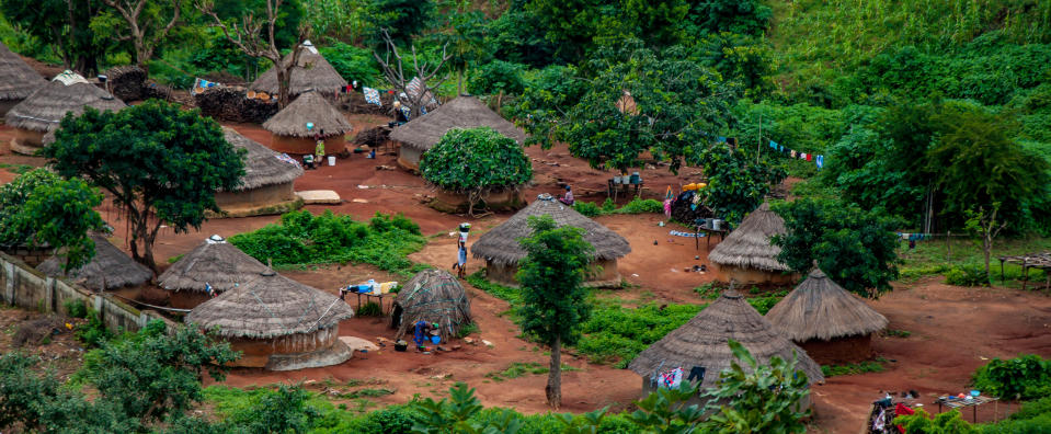 Traditionelle Hütten in Nigeria