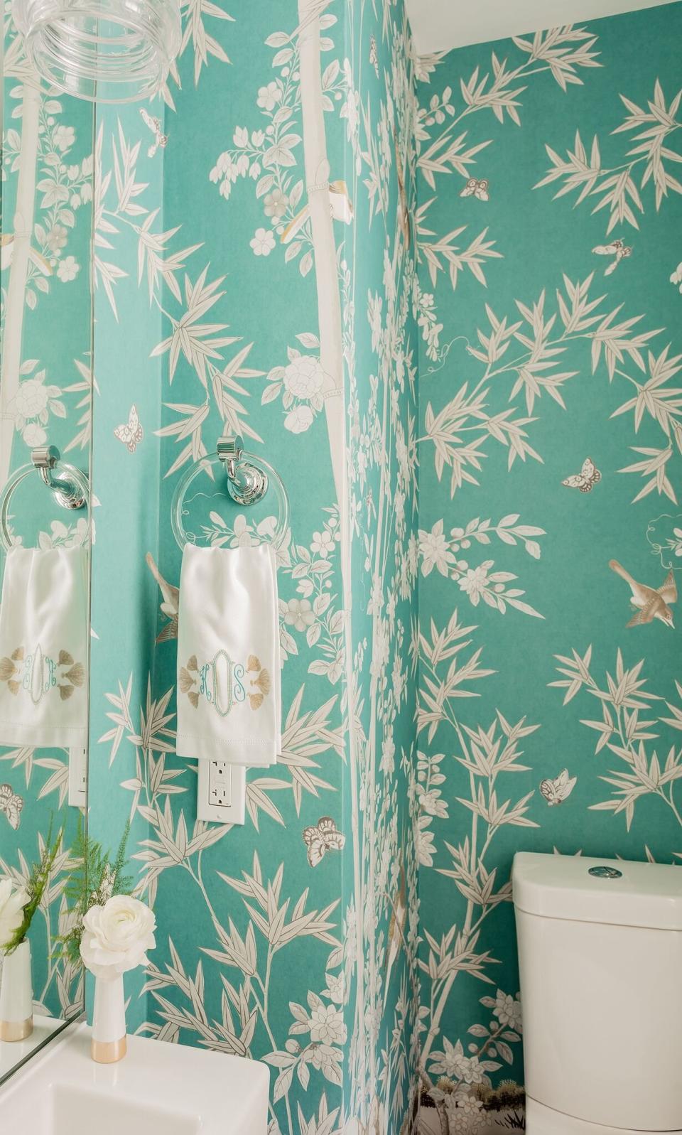 Hang Bold Wallpaper in Your Bathroom
