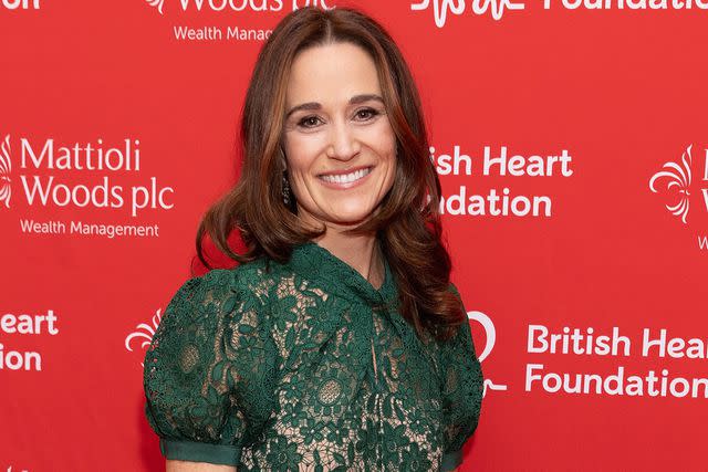 <p>Jo Hale/WireImage</p> Pippa Middleton attends the Heart Hero Awards 2023 on December 06, 2023 in London, England.