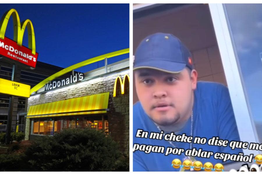 “No me pagan por hablar español” empleado de McDonalds se niega a atender a clienta 