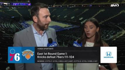 Ian Begley reacts to Knicks gritty Game 1 win over the 76ers at MSG