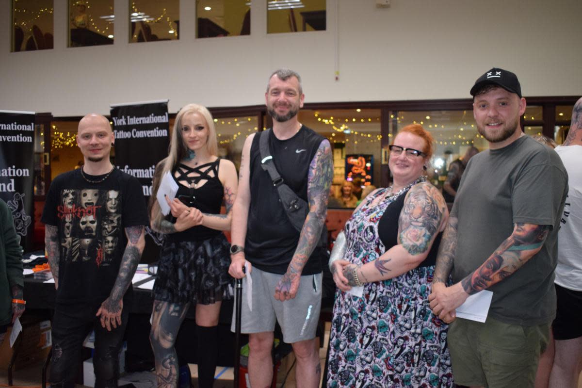 Entrants in the 'Healed Colour' competition (L-R): Paul Bordzilwski, Adrianna Urban, Zed Rymes, Sunni Peddie, Callum Todd <i>(Image: Kevin Glenton)</i>