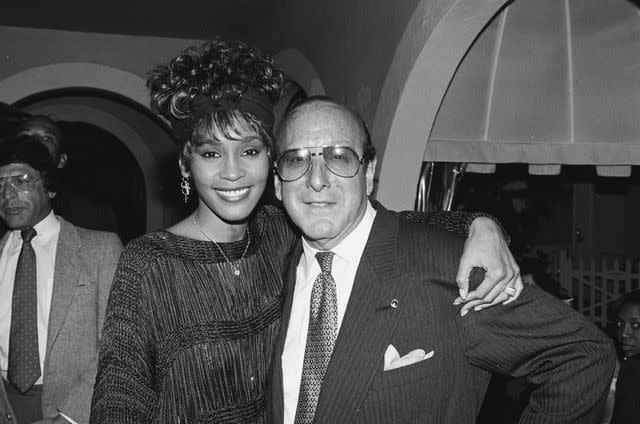 Lester Cohen/Getty Whitney Houston and Clive Davis in 1989