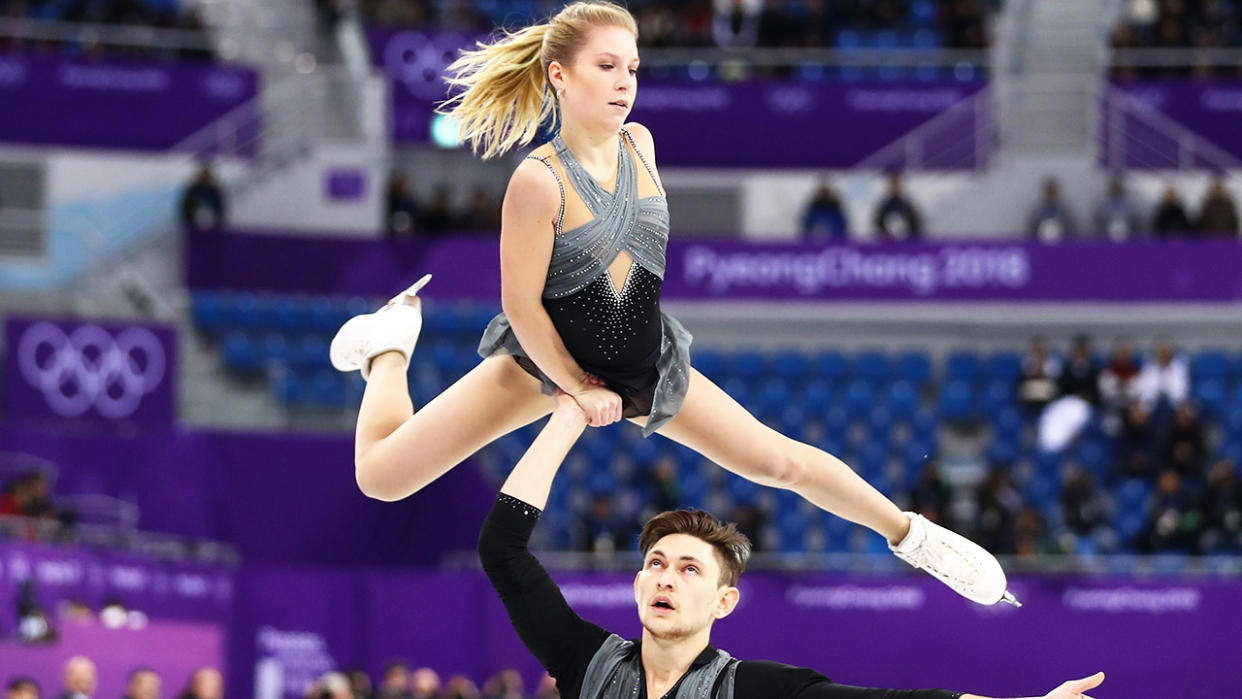 Ekaterina Alexandrovskaya and Harley Windsor, pictured here competing at the PyeongChang 2018 Winter Olympics.