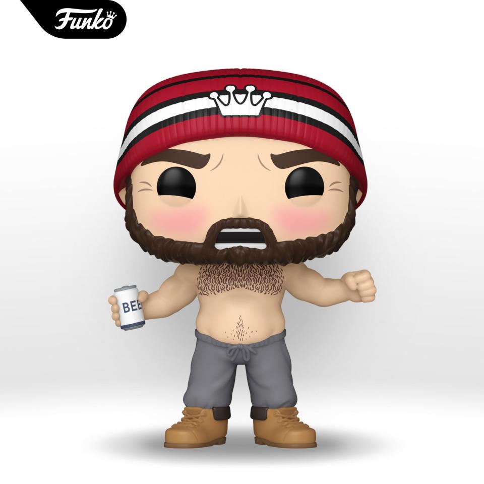 Funko is issuing a limited-edition Funko Pop! figurine of Philadelphia Eagles center Jason Kelce celebrating a touchdown by brother Travis during the playoffs at Buffalo.