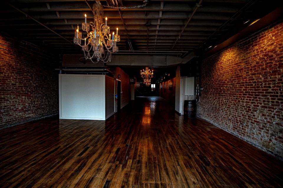 The Penthouse at Patrick O'Shea's in Downtown Louisville is often used as a rehearsal dinner spot. The space also includes access to a rooftop patio.