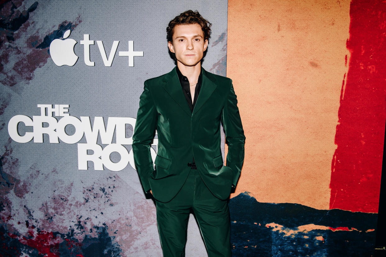 Tom Holland at the premiere of 
