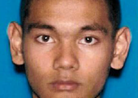 Mark Steven Domingo, 26, a U.S. veteran of the war in Afghanistan, charged in a federal criminal complaint with providing and attempting to provide material support to terrorists, is seen in this DMV photo released by FBI in Los Angeles, California, U.S., April 29, 2019. Courtesy FBI/Handout via REUTERS