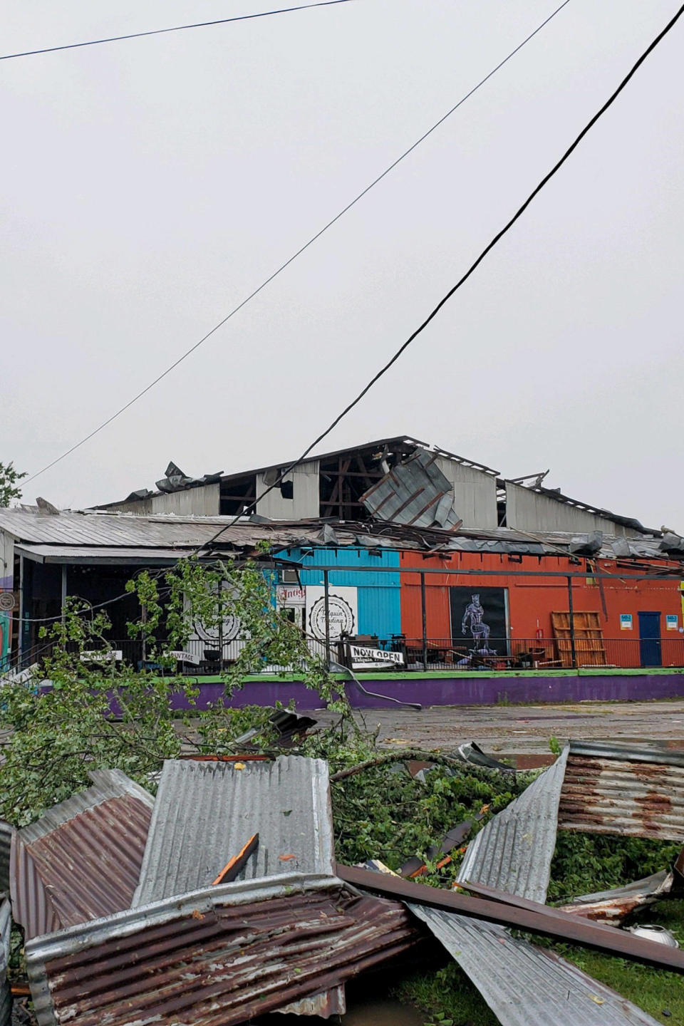 Damage to Railroad Square Art District. (City of Tallahassee)