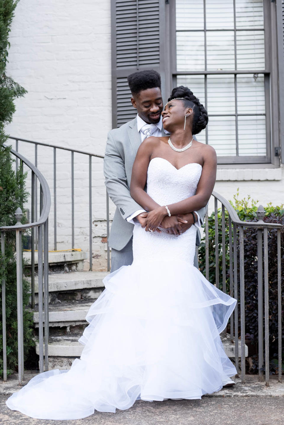 "Shameka and Christopher were married at the Roswell Historic Cottage in Roswell, Georgia, on Nov. 25. Family and friends from near and far gathered to witness this 10-year love story enter into its next chapter." --&nbsp;<i>B. Rich Photography</i>