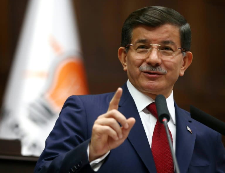 Turkey's Prime Minister Ahmet Davutoglu said unilateral intervention in Syria was "out of the question"