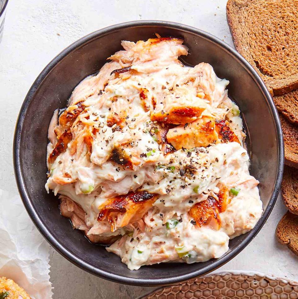 Easy Scallion-Salmon Dip