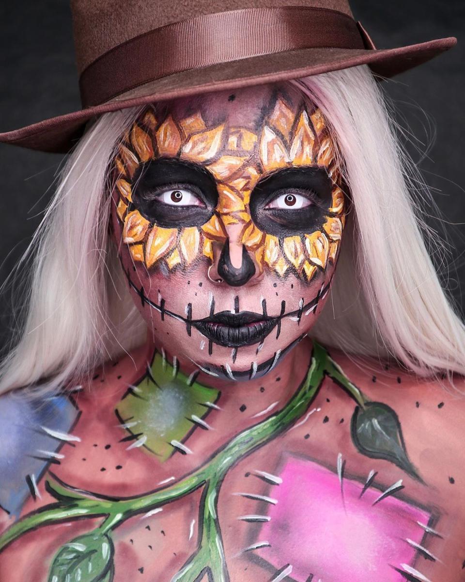 Scarecrow Sunflower Patch Makeup