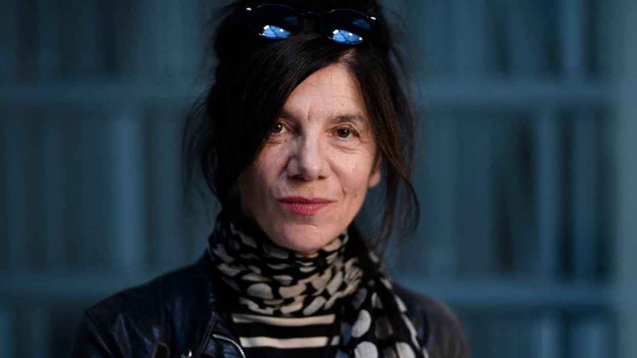 French novelist Brigitte Giraud poses during a photo session, in Paris, on October 27, 2022. (Photo by JULIEN DE ROSA / AFP) (Photo by JULIEN DE ROSA/AFP via Getty Images)