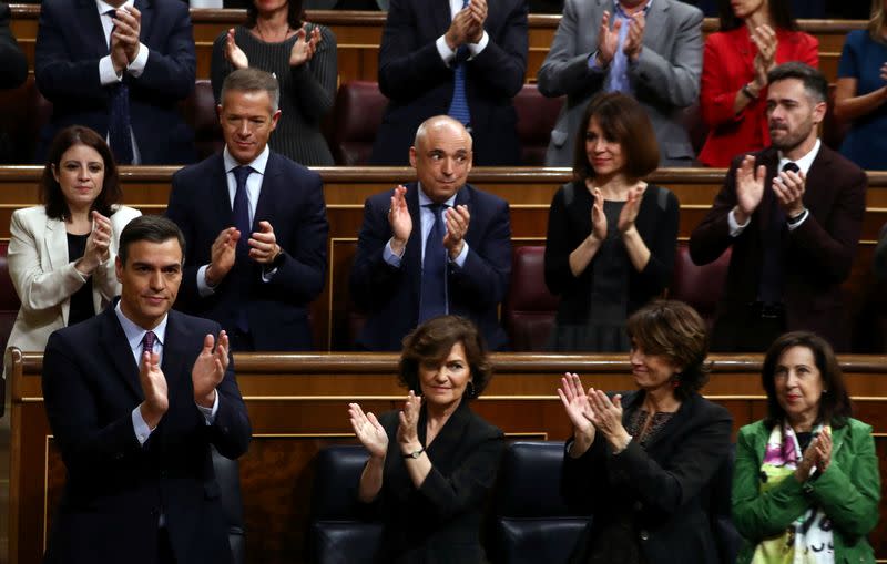 Investiture debate at the Parliament in Madrid