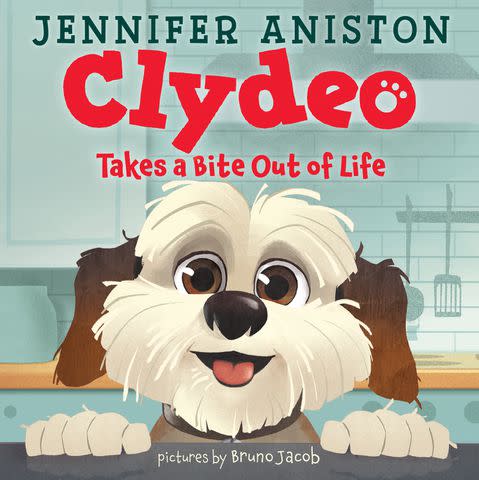 <p>Courtesy of HarperCollins Publishers</p> 'Clydeo Takes a Bite Out of Life' by Jennifer Aniston