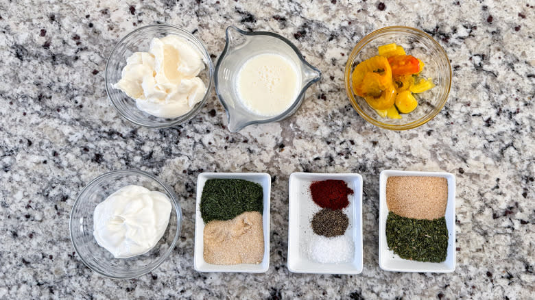 ranch sauce ingredients