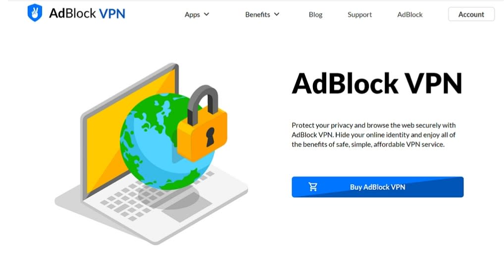  AdBlock VPN during TechRadar testing. 