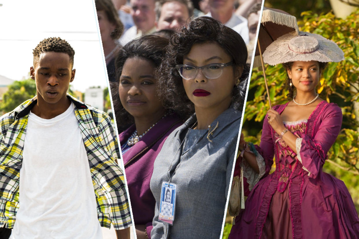 Moonlight, Hidden Figures, Belle are all worth a watch during Black History Month. (A24/20th Century Fox/Searchlight)