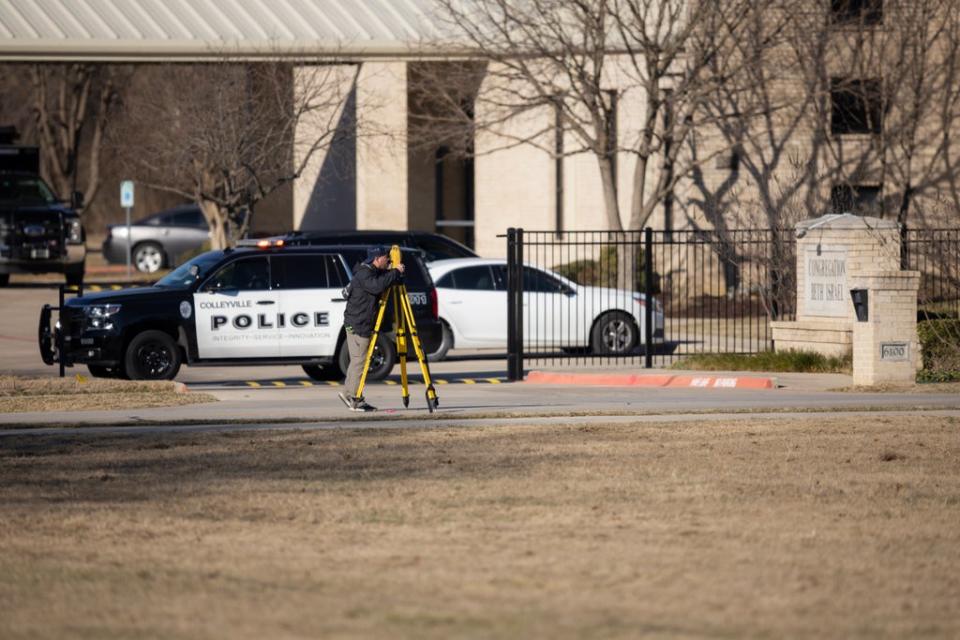 Two teenagers have been arrested by police in Manchester after a British hostage-taker was shot after a stand-off at a synagogue in the US (AP)