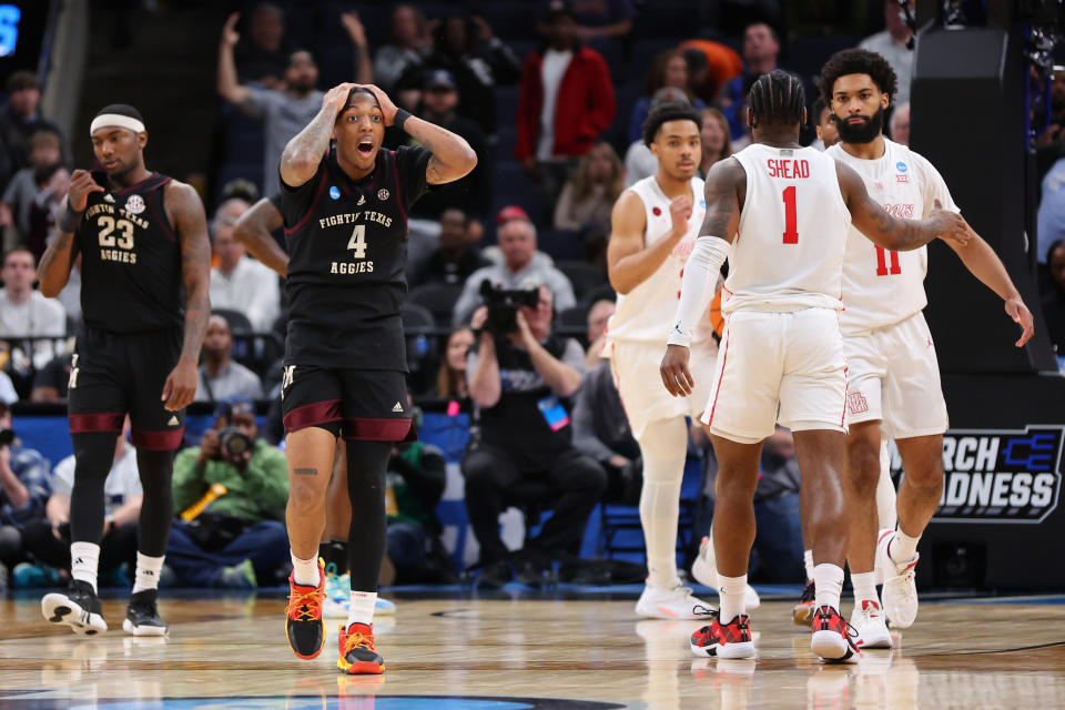 Houston survived an overtime thriller to beat Texas A&M and reach the Sweet 16 on Sunday night