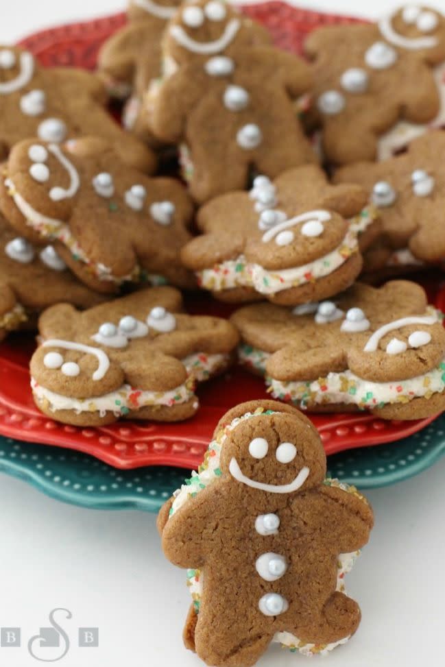 Gingerbread Cookies With Spiced Marshmallow Buttercream