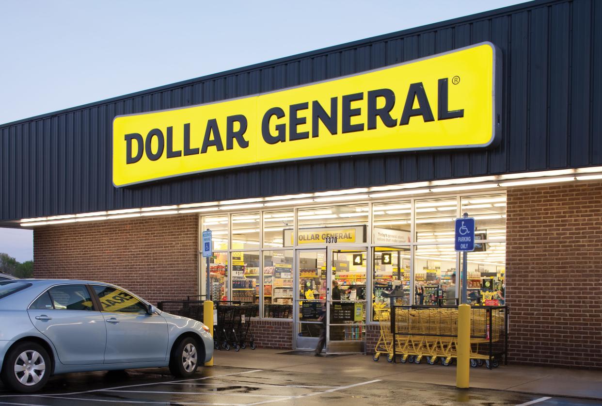 A generic view of a Dollar General store.