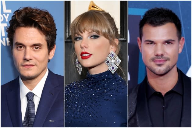 mayer-swift-lautner - Credit: Matt Winkelmeyer/Getty Images;  Lester Cohen/Getty Images for The Recording Academy; Jeff Kravitz/Getty Images for CMT