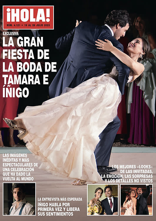 La revista ¡HOLA! adelanta su edición y saldrá a la venta este lunes con imágenes inéditas de la boda de Tamara Falcó e Íñigo Onieva 