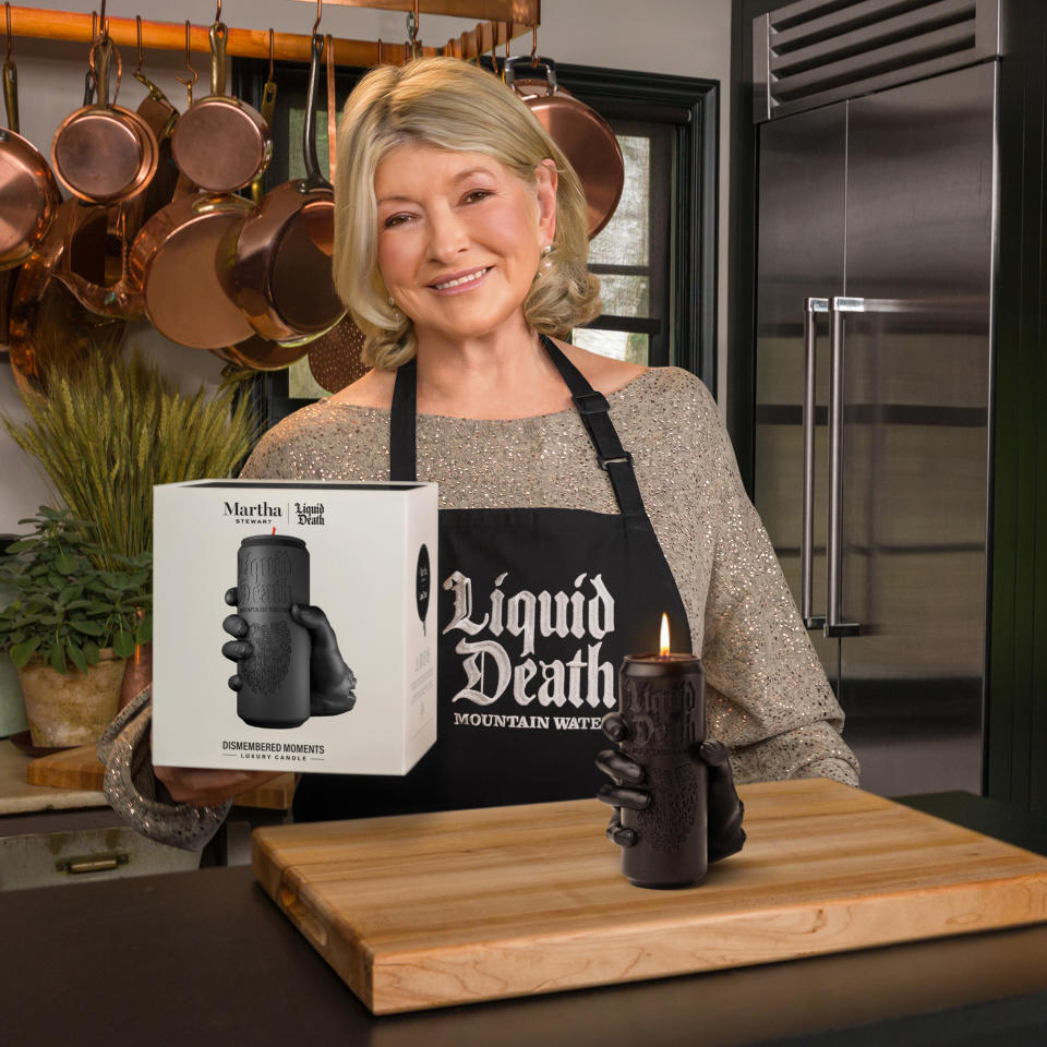 Martha Stewart x Liquid Death