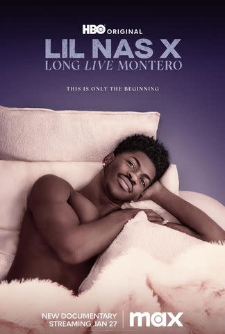 <p>Courtesy of HBO </p> 'Lil Nas X: Love Live Montero' HBO documentary poster