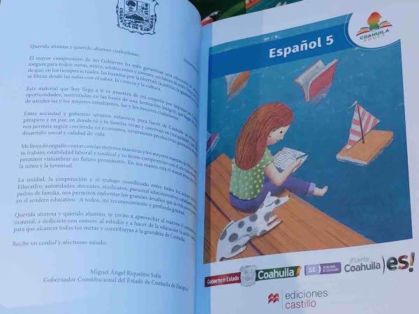 En los 1 millón 243 mil 251 libros de la colección presentada con el nombre “Coahuila Educa” se encuentra un texto del gobernador dirigido a los estudiantes de Coahuila.