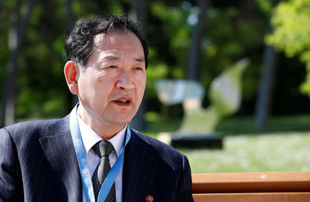 North Korea's ambassador to the United Nations Han Tae Song attends an interview with Reuters at the United Nations in Geneva, Switzerland, May 22, 2019. REUTERS/Denis Balibouse