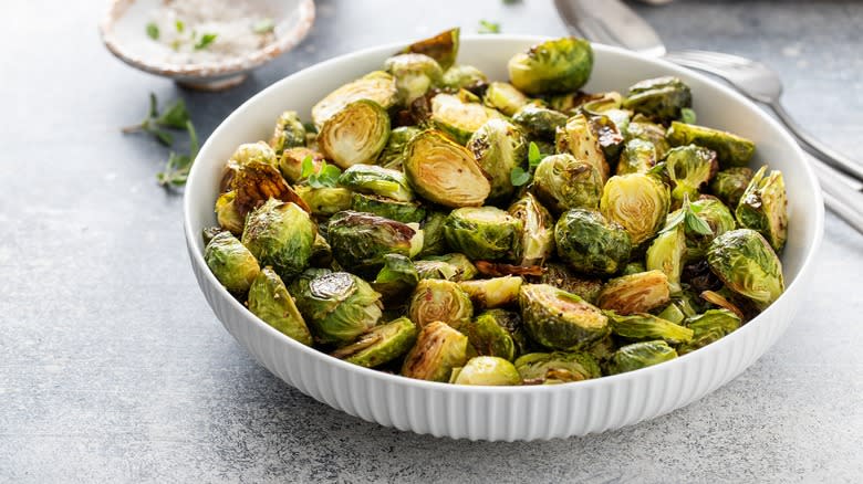 Roasted Brussels sprouts