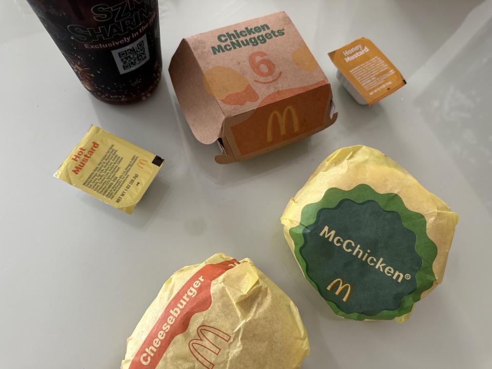 Big Mac Sauce, McNuggets, pickles and McChickens all rounded out my day of testing TikTok McDonald&#39;s trends. (Photo: Josie Maida)
