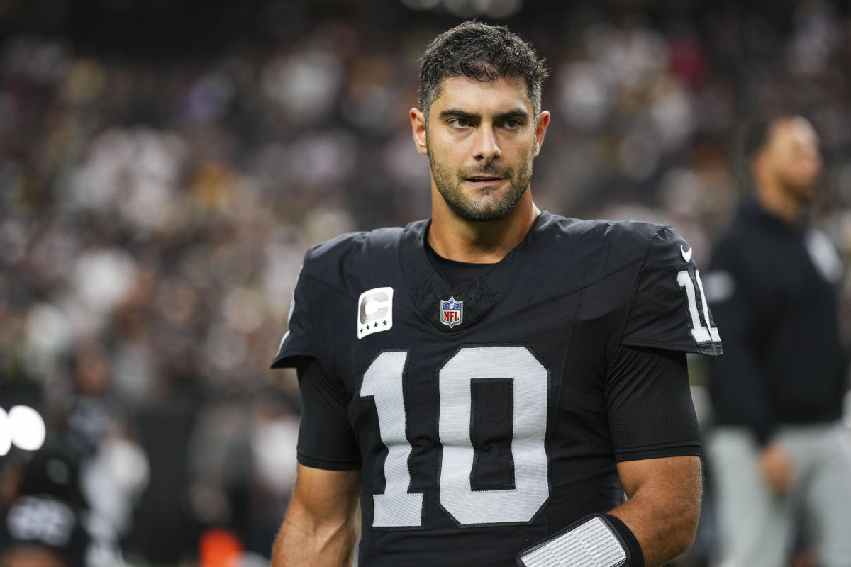 Raiders inews: Unclear if Jimmy Garoppolo plays at Detroit on